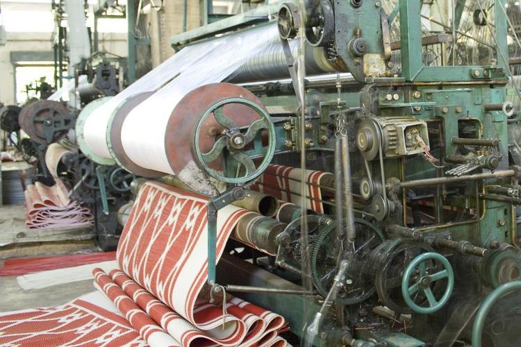 工厂 织造 机 纺织 制造业 业 纱 织物 工业 纤维